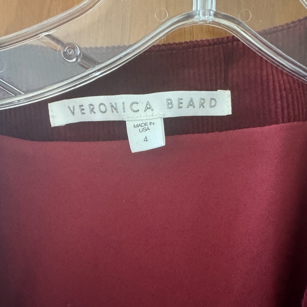 Veronica Beard Rich Burgundy Dress - Picture 3 of 4